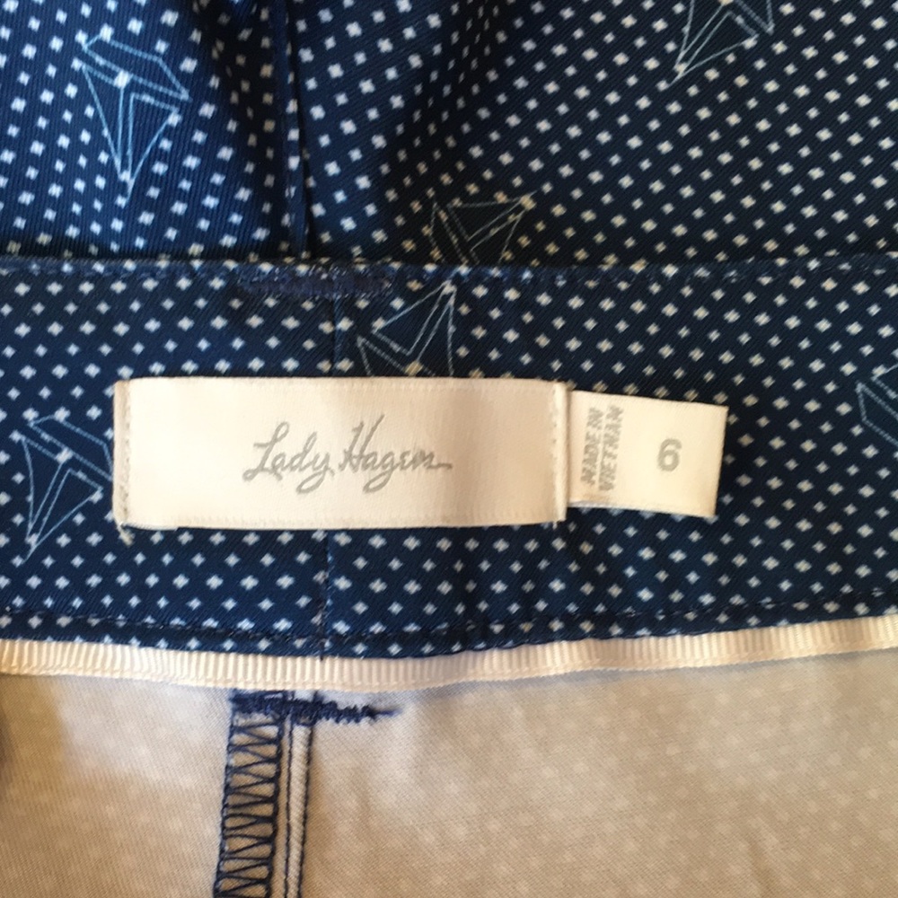 LADY HAGEN | Sailboat ⛵ Print Nautical Golf Shorts - Picture 13 of 15